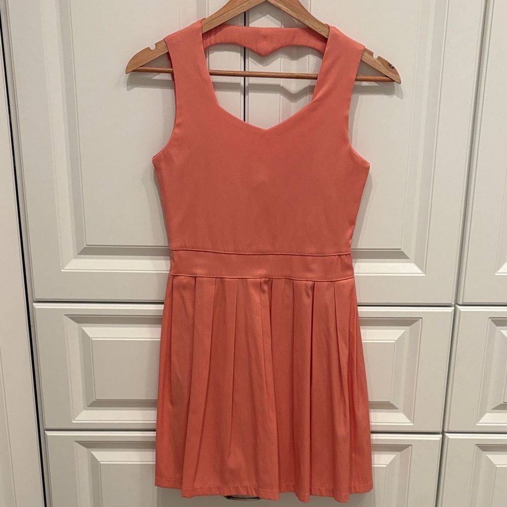 Sleeveless Coral Dress